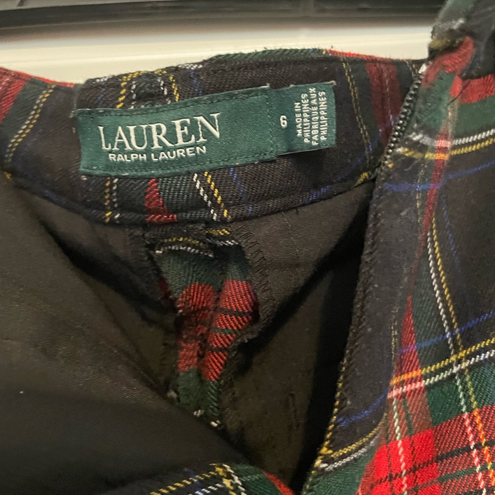 Lauren Ralph Lauren Tartan Skirt in Red and Green